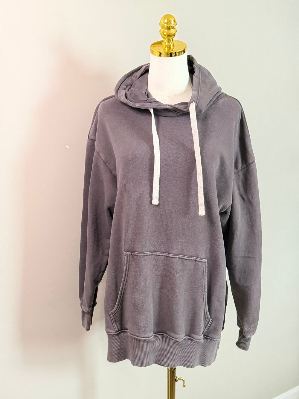 OFFLINE by Aerie — Oversized Pullover Hoodie Size XS | Washed Charcoal/Gray